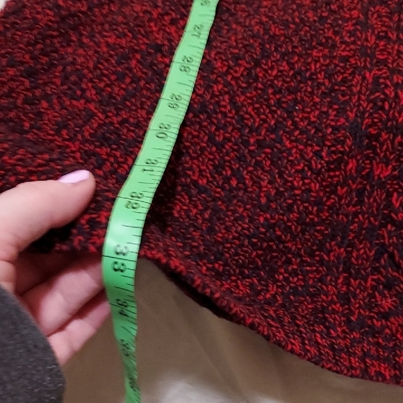 Burgundy Knit Cowl Neck Dress - Picture 8 of 10